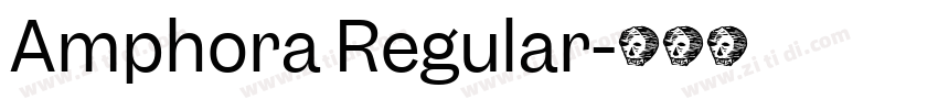 Amphora Regular字体转换